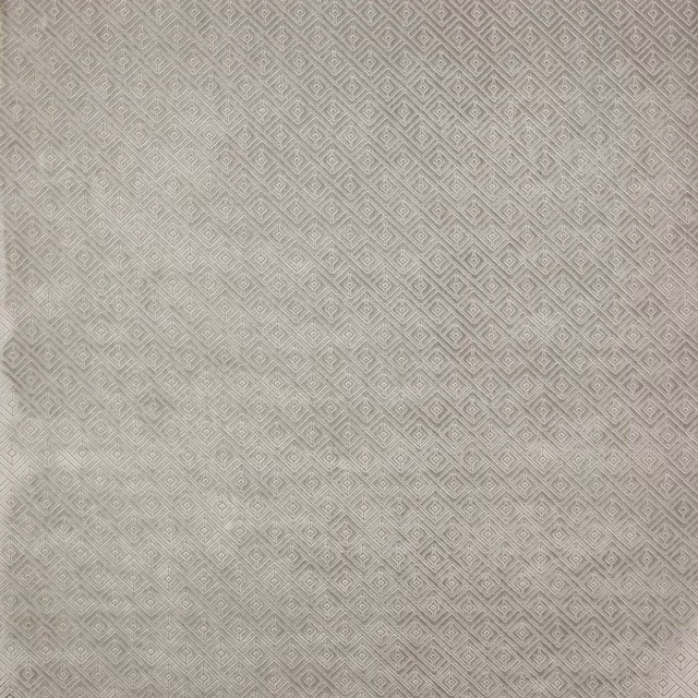 Soft silver-grey fabric with a fine diamond geometric weave