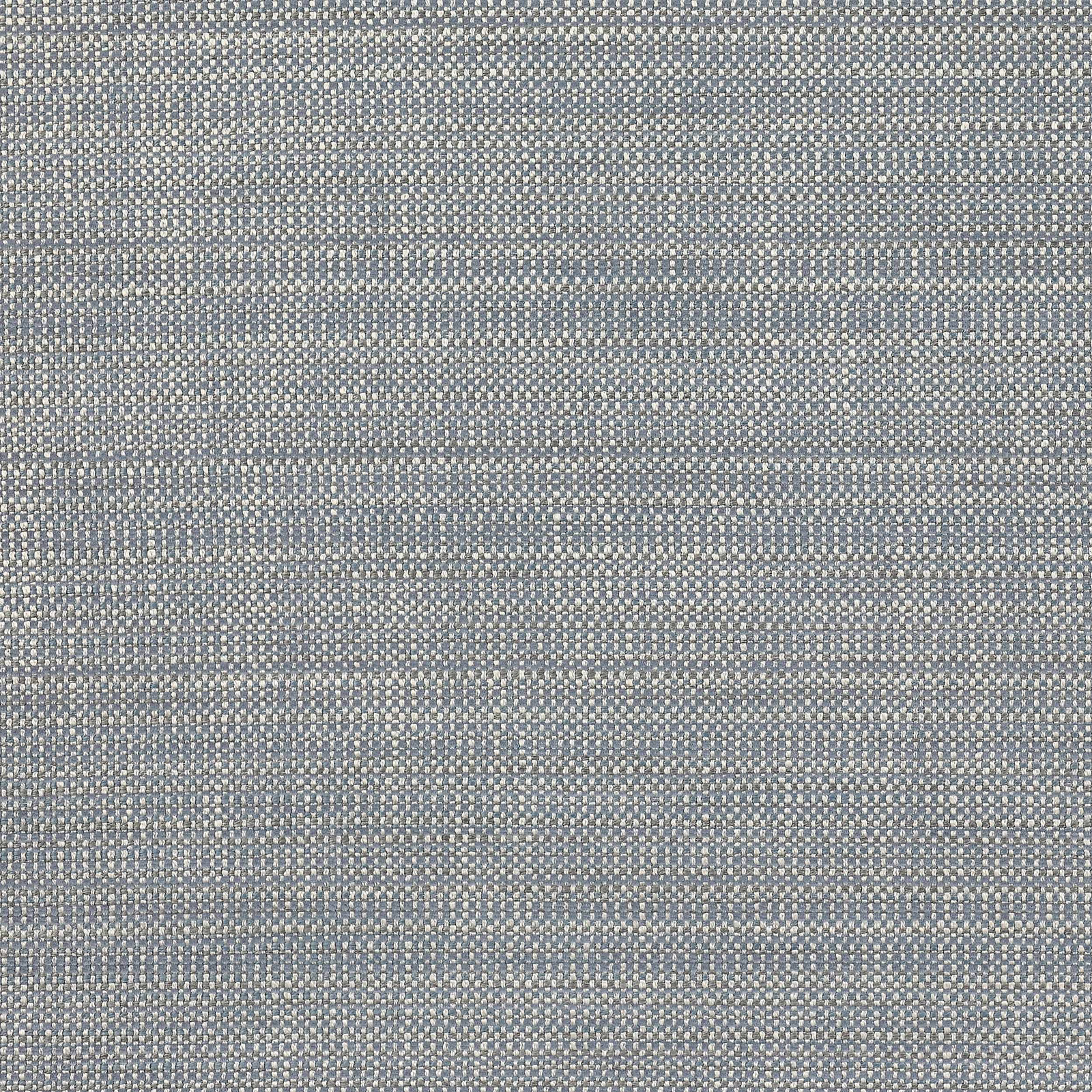 Close-up of a soft misty blue woven fabric with tiny cream flecks