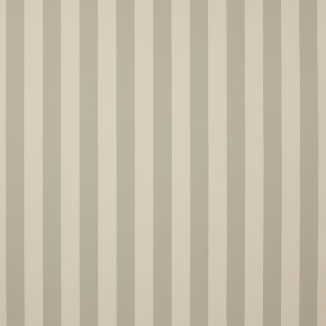 Soft silver-grey vertical stripe fabric with alternating pale and dove-grey bands