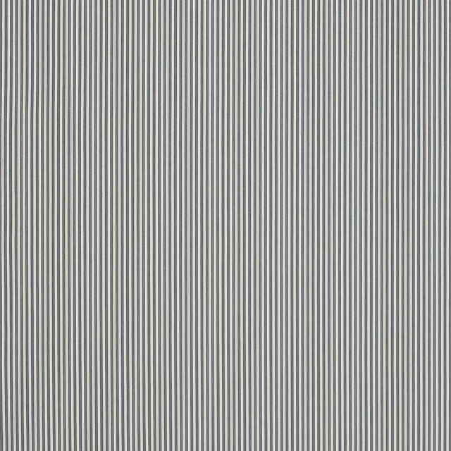 Fine navy and pale stripe cotton swatch with a crisp pinstripe texture