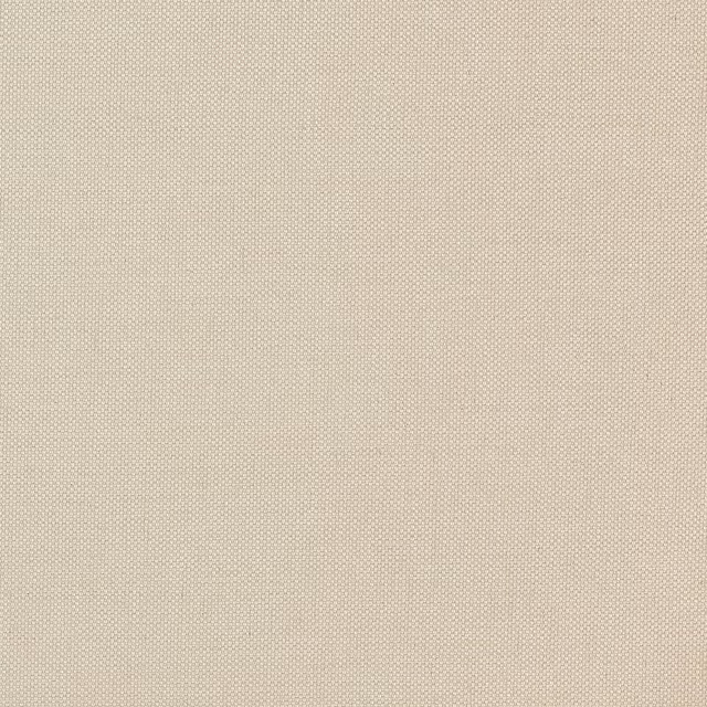 Close-up of warm oatmeal beige woven fabric with a fine, even texture
