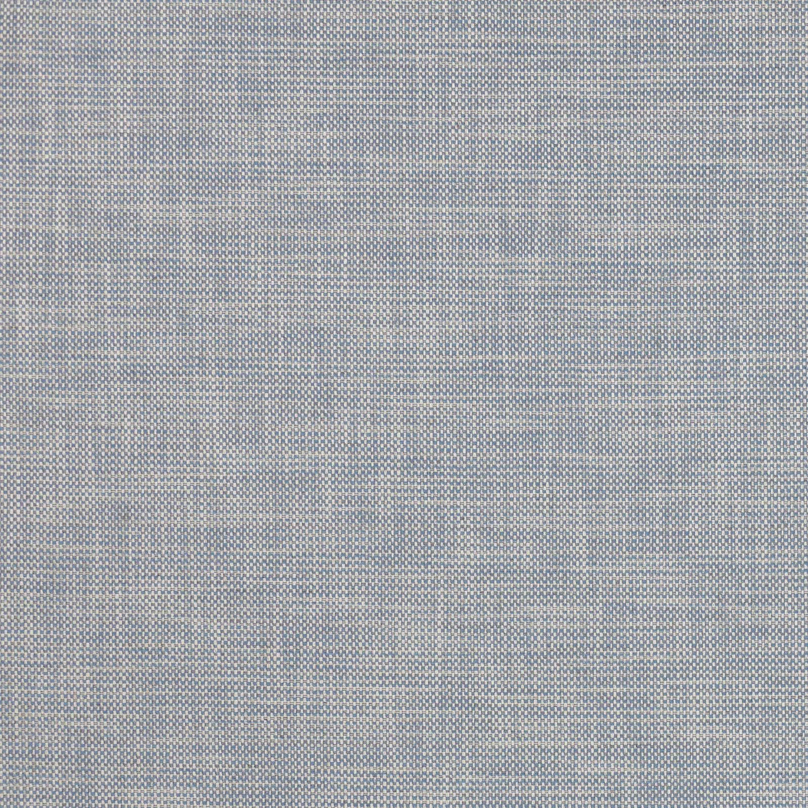 Soft powder-blue woven fabric with pale mottled striations and fine textured weave