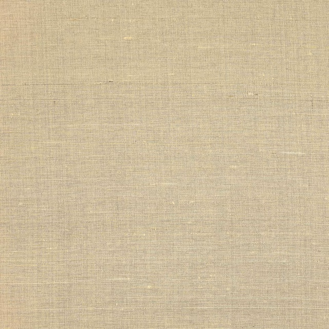 Plain warm beige silk fabric with a fine natural slub texture