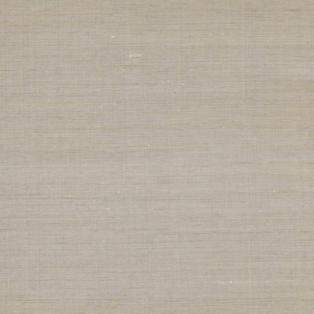 Pale stone-beige silk fabric with a subtle slubbed sheen and plain weave