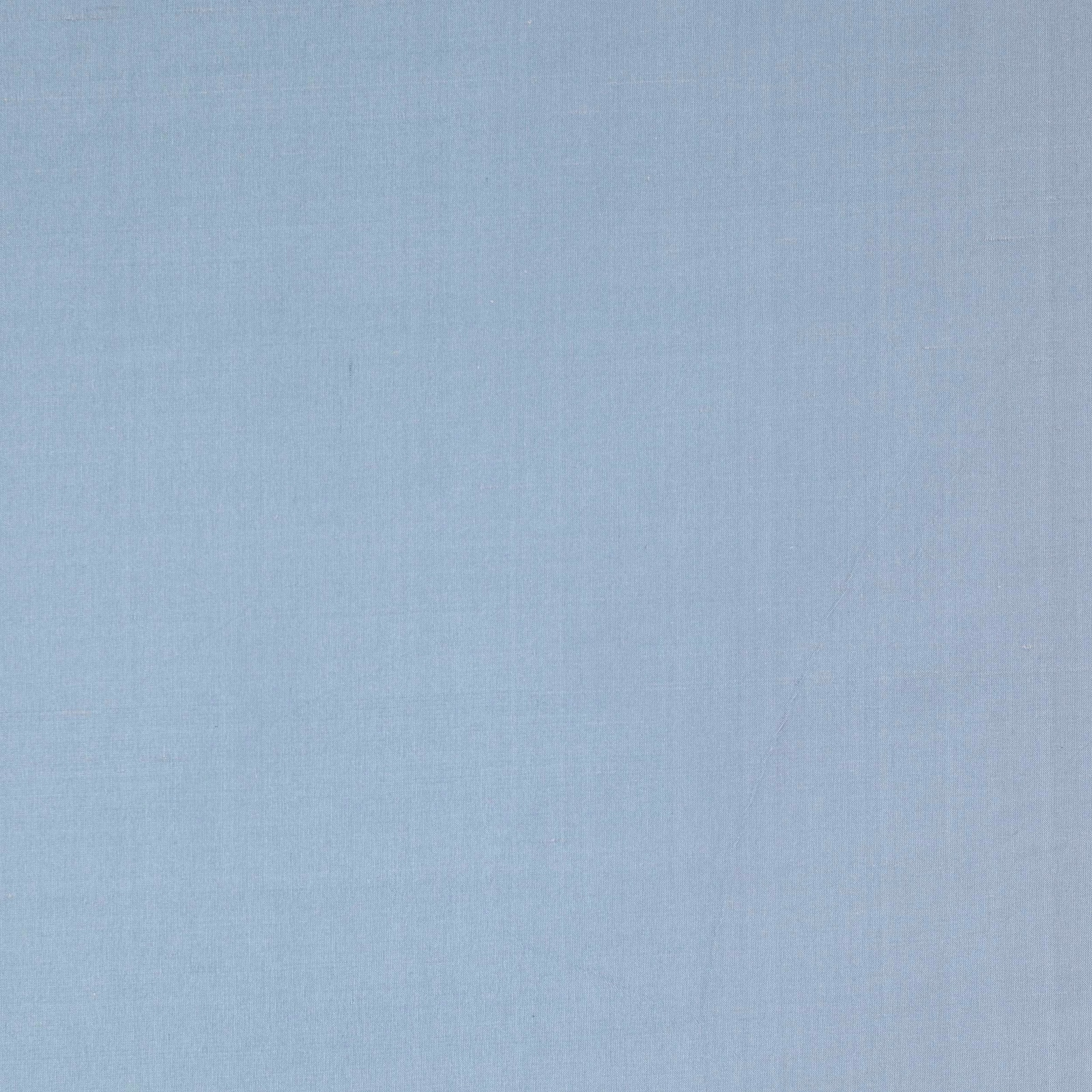 Pale misty blue silk fabric swatch with a smooth, lightly lustrous finish