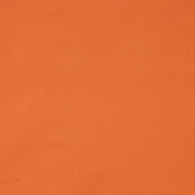 Plain quince-orange silk fabric with a soft lustrous finish