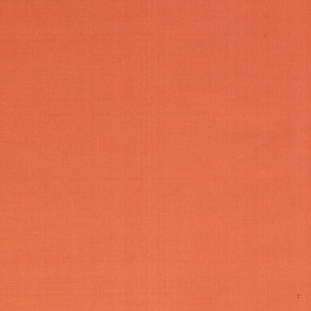 Plain warm tomato-coral silk with a soft lustre and fine weave