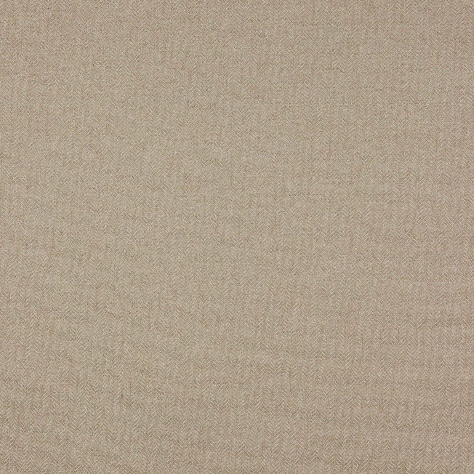 Close-up of warm beige herringbone check fabric with fine woven texture