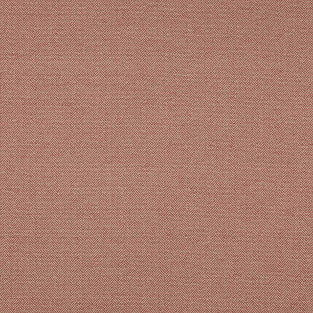Close-up of muted brick terracotta small check fabric with fine herringbone texture