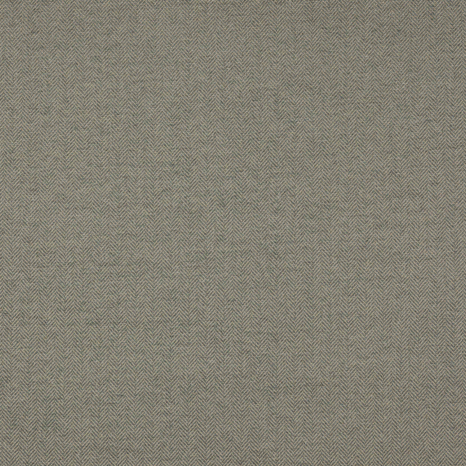 Muted forest green herringbone check fabric with fine woven texture