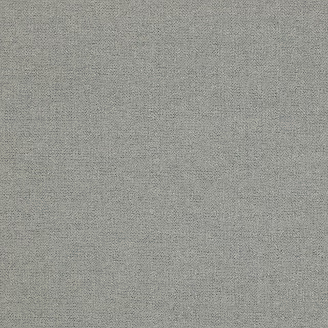 Close-up of a muted blue-grey small check fabric with fine woven texture