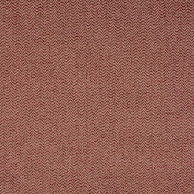 Close-up of dusty rose terracotta small-check woven fabric with fine herringbone texture.