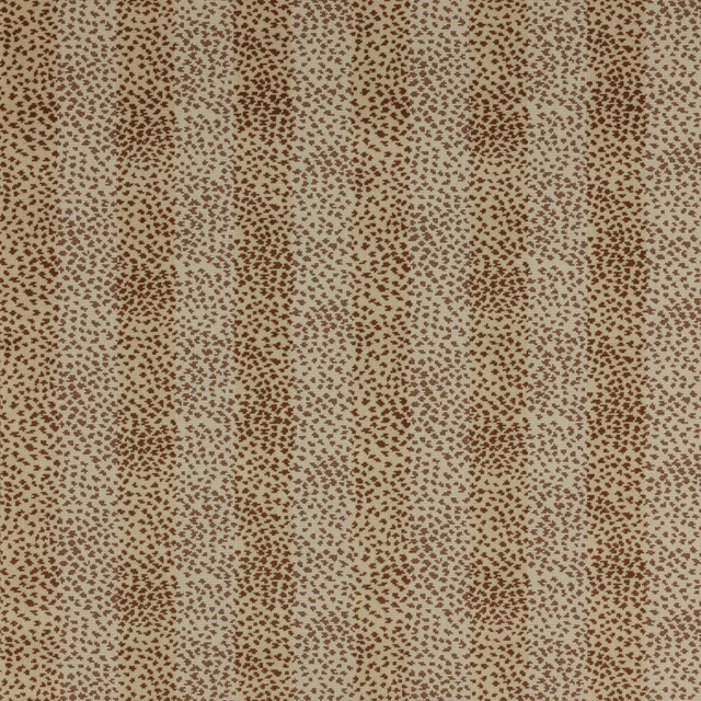 Close-up of Malabar Beige fabric with tiny biscuit-brown speckles on a warm beige ground