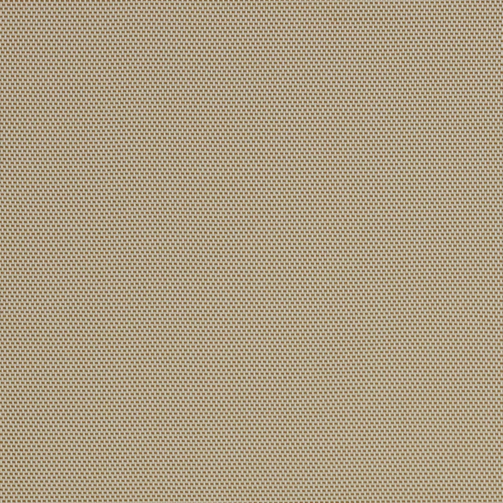 Close-up of warm camel-beige plain-woven fabric with fine grid texture