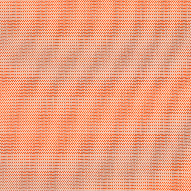 Close-up of a soft coral-orange fine woven fabric with tiny grid texture