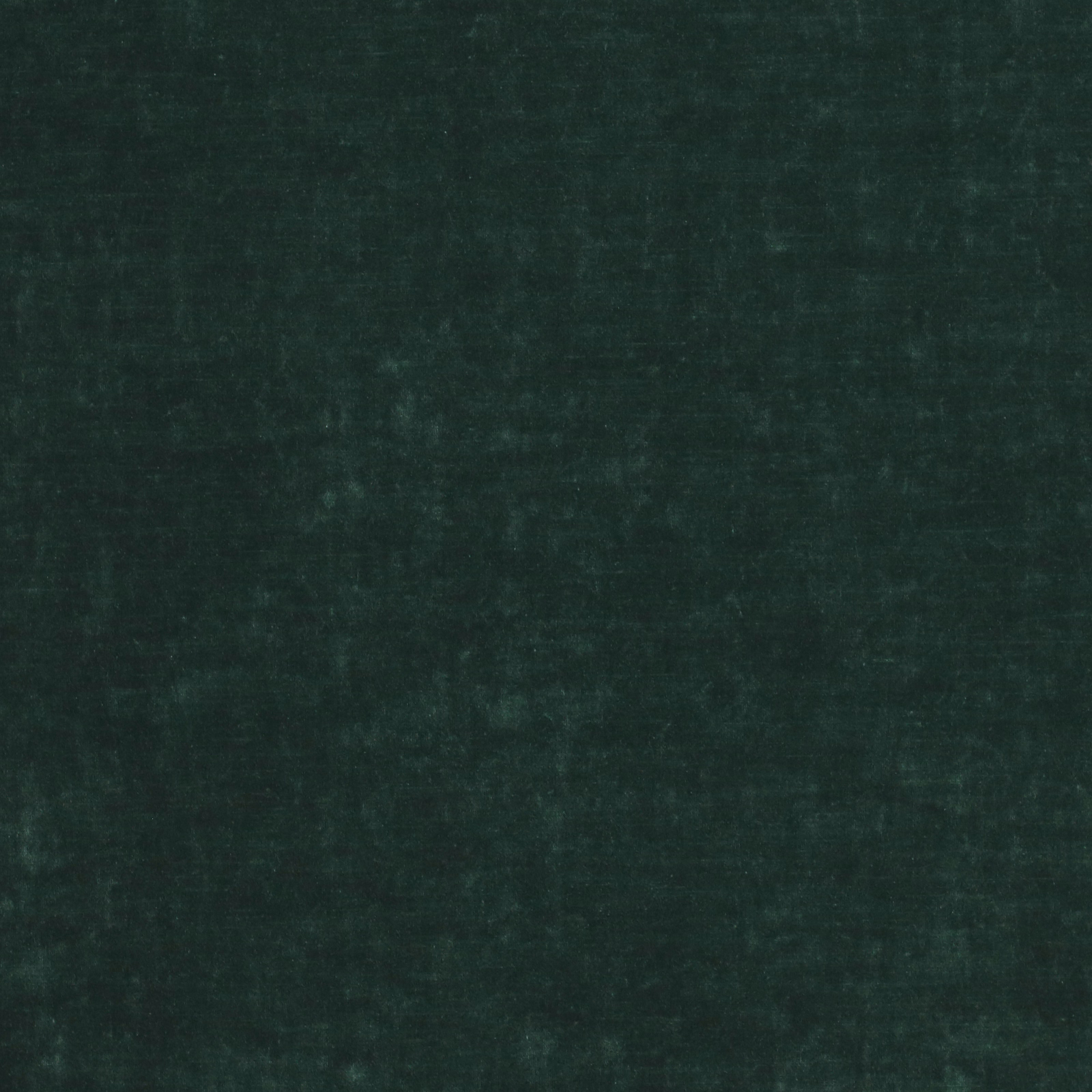 Dark forest green plain fabric swatch with a soft mottled weave texture