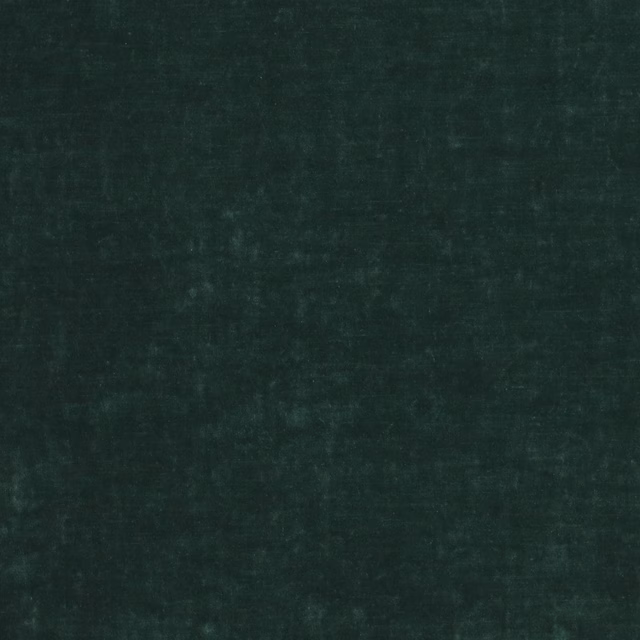 Dark forest green plain fabric swatch with a soft mottled weave texture