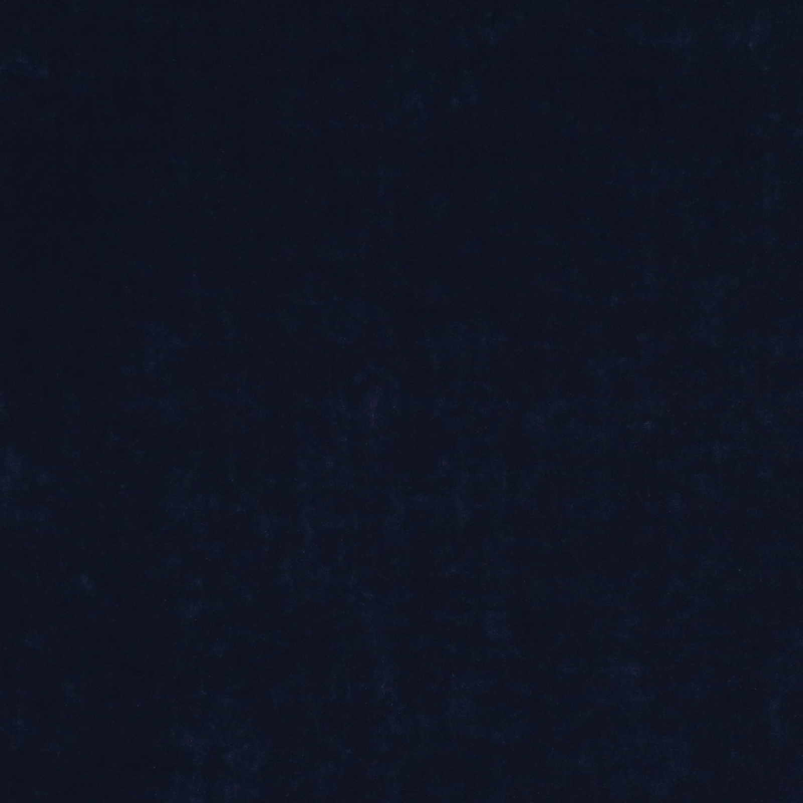 Deep navy plain woven fabric swatch with a soft matte texture