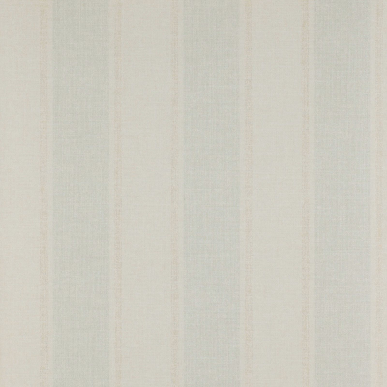 Pale aqua and beige vertical stripe wallpaper with a softly textured paper surface