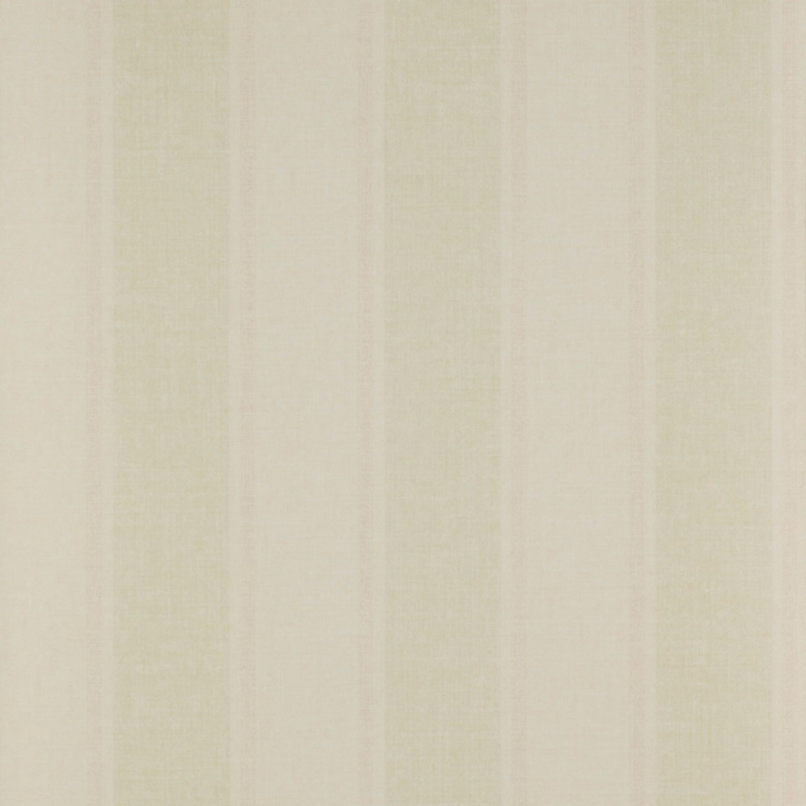 Pale pink and sage green vertical stripe wallpaper with a fine paper texture