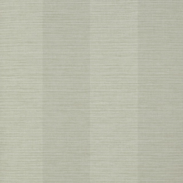 Pale silver-grey wallpaper with subtle vertical stripes and fine horizontal texture