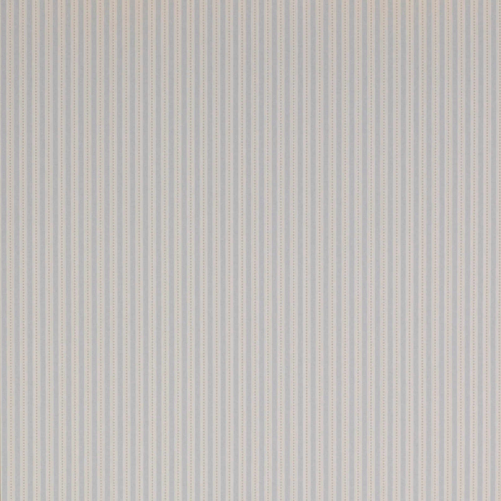 Muted Old Blue wallpaper with fine ivory vertical stripes and delicate dotted lines