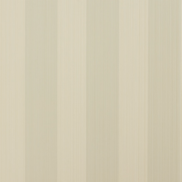 Pale greyed-celadon wallpaper with delicate vertical pinstripes and fine linear texture