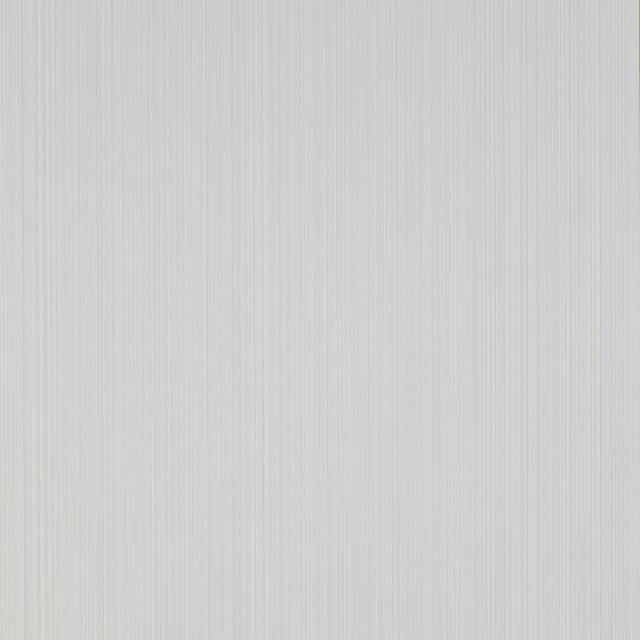 Pale blue-grey wallpaper with fine vertical lines and a softly matt surface