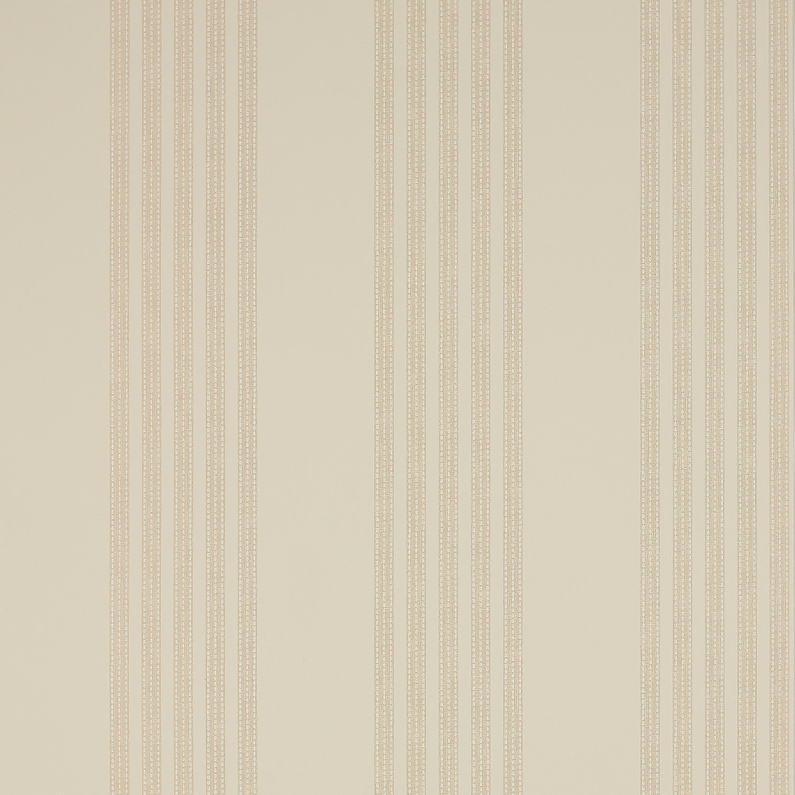 Warm beige wallpaper with fine vertical dotted and linear stripes