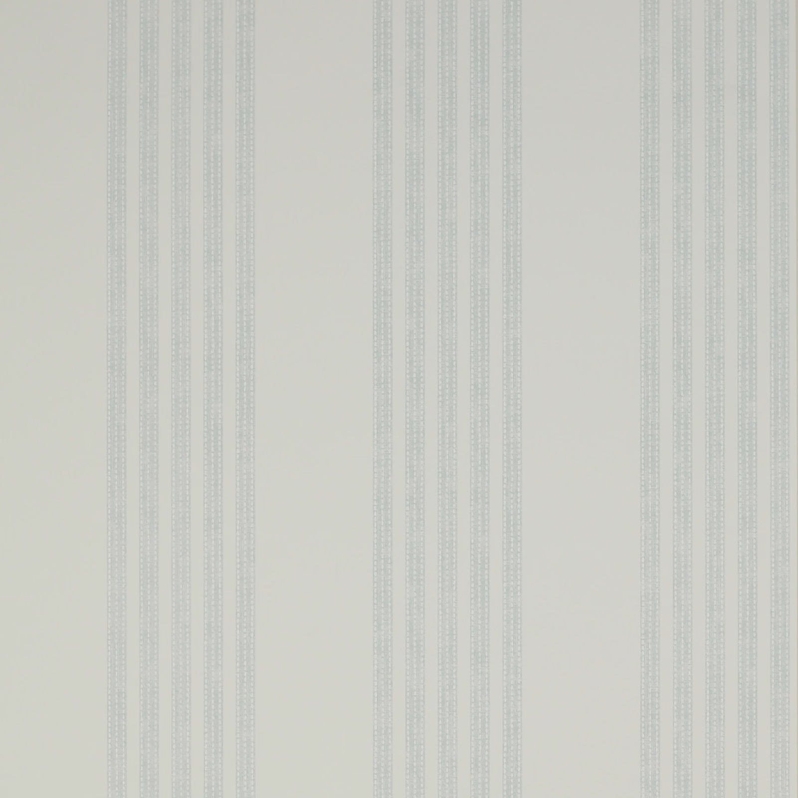 Pale blue-grey wallpaper with fine dotted vertical stripes on a light ground