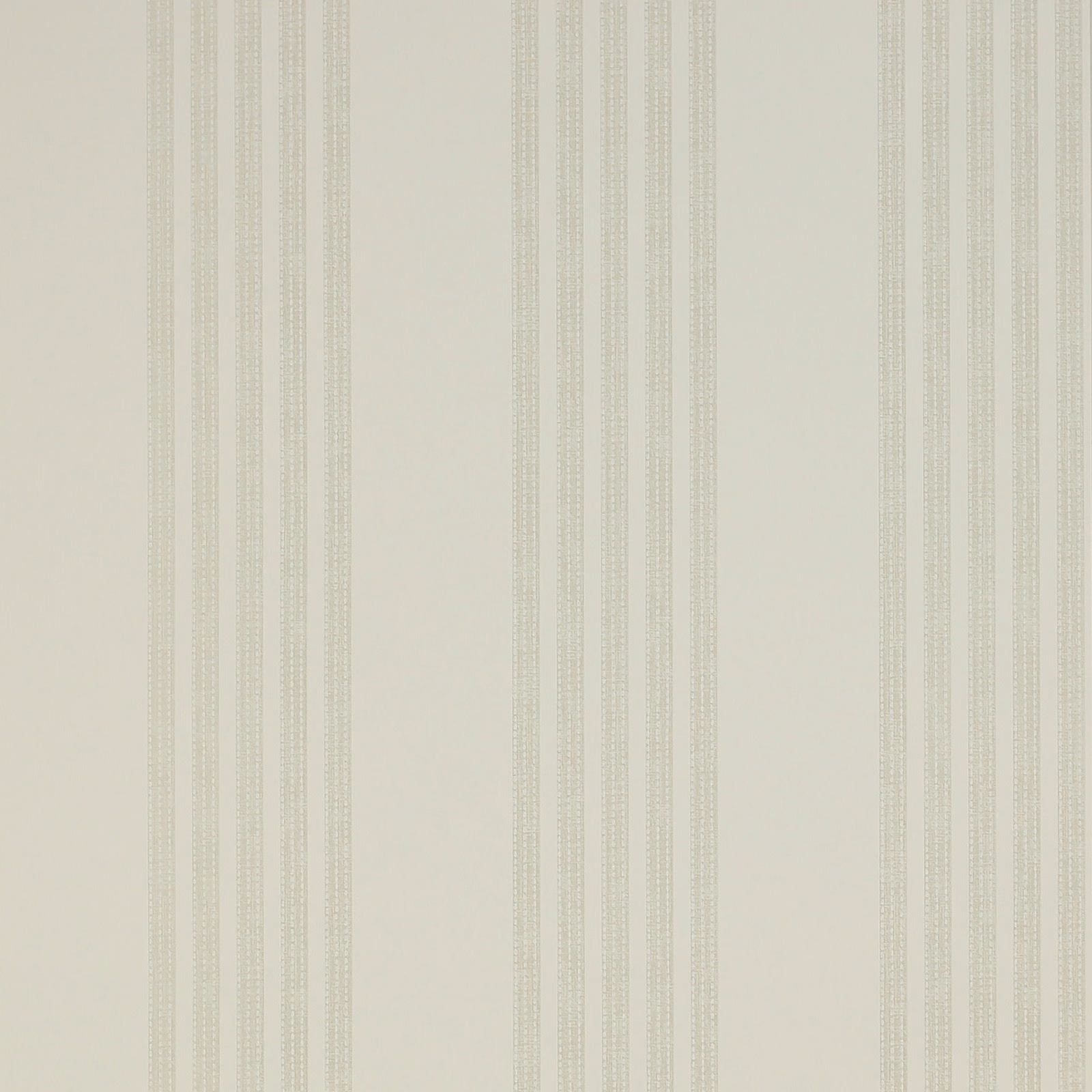 Pale silver wallpaper with closely spaced dotted vertical stripe bands