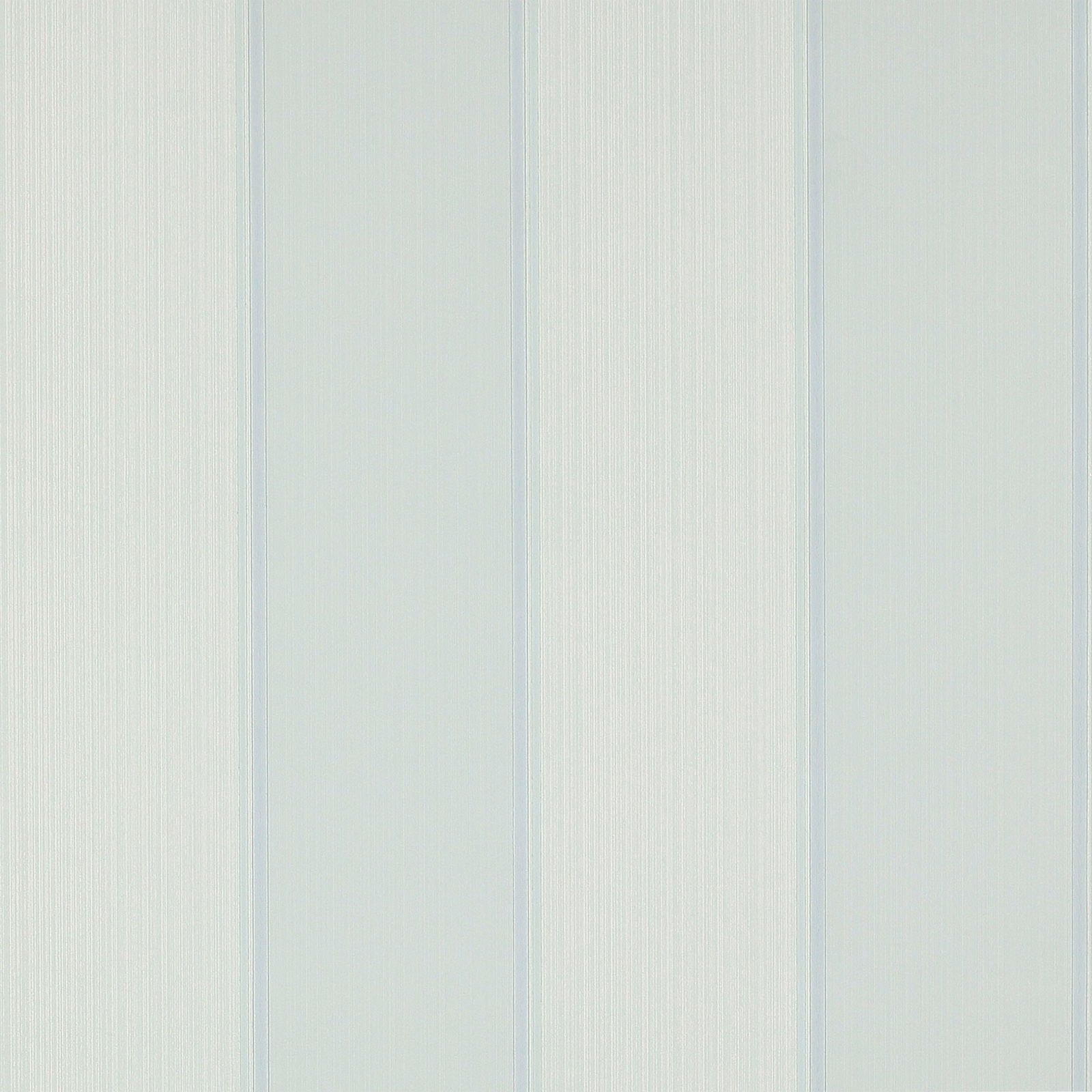 Pale old-blue wallpaper with fine vertical stripes and blue-grey tonal bands