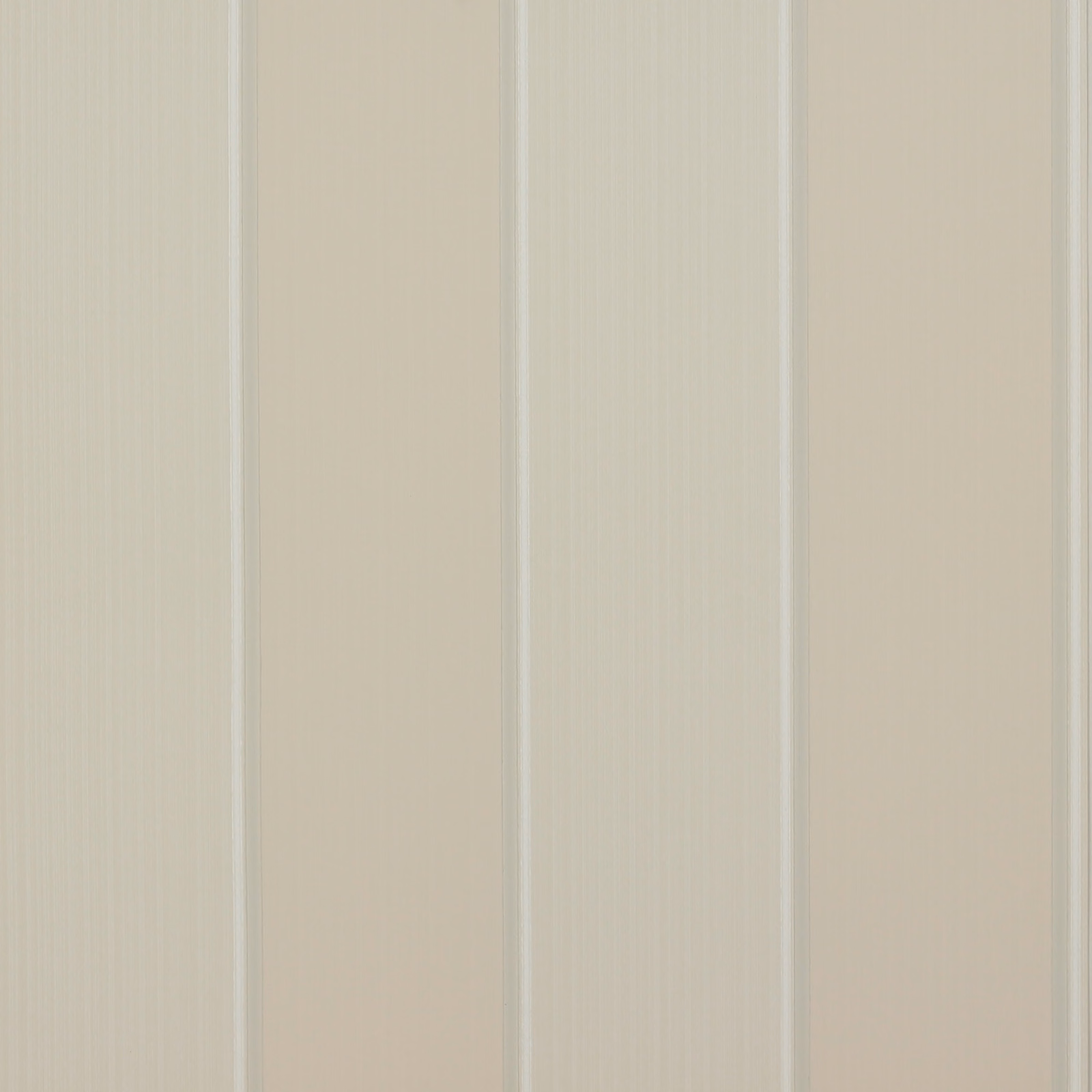 Muted blush-beige wallpaper with fine blue-grey lines and soft vertical paper grain