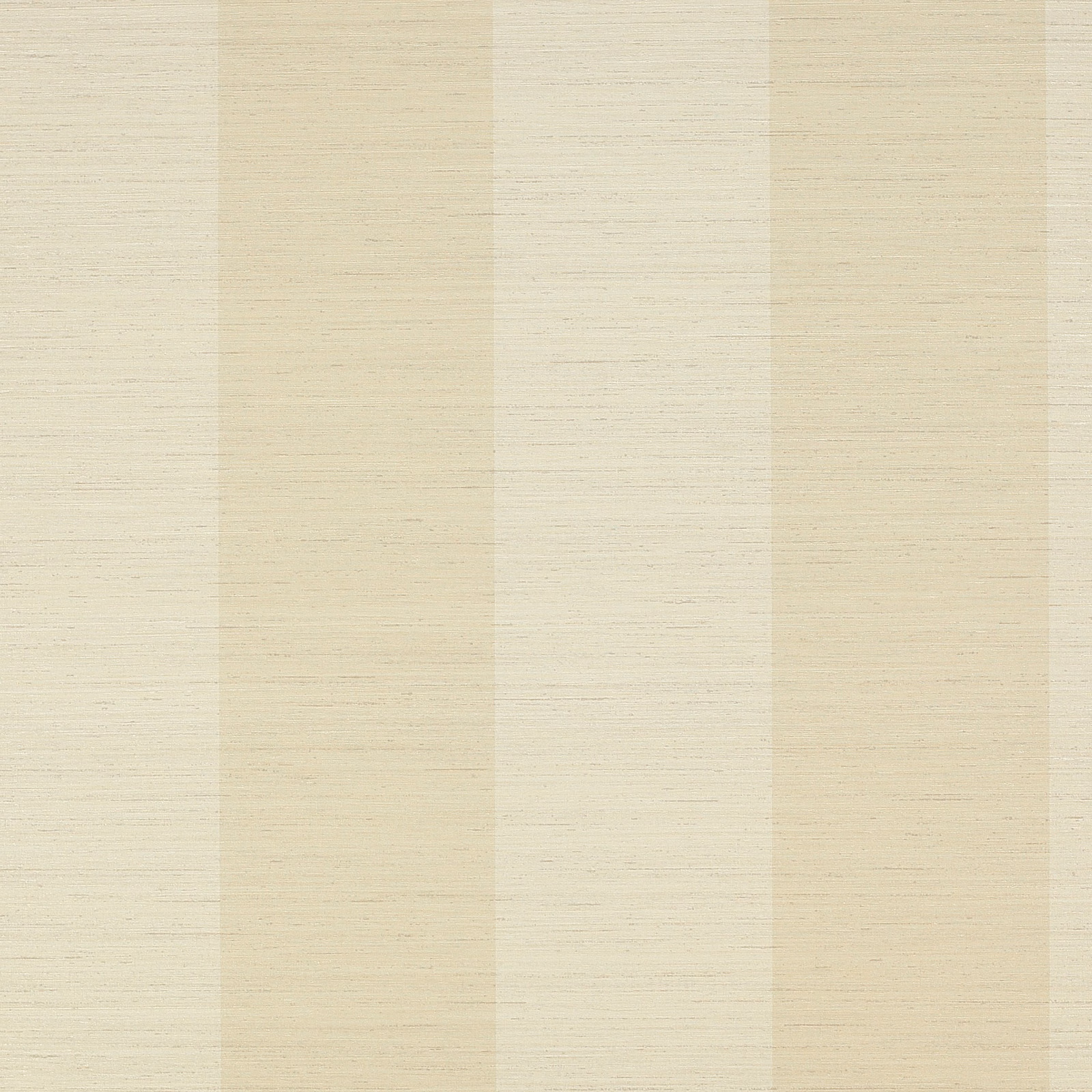 Warm ivory wallpaper with broad vertical cream stripes and fine horizontal texture