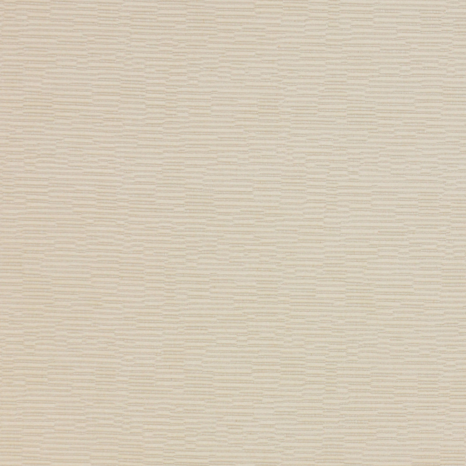 Soft ivory fabric with fine horizontal textured stripes