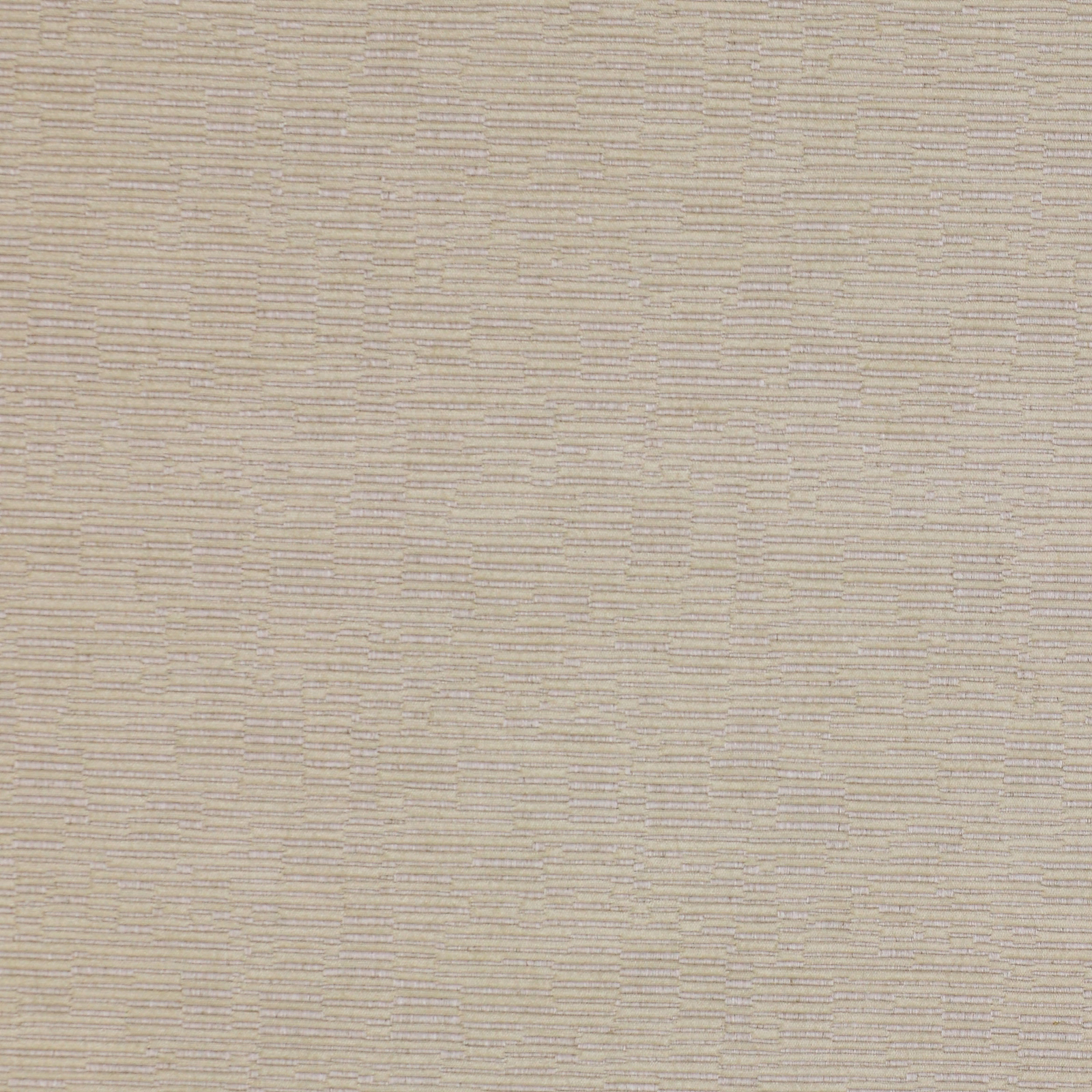 Pale beige textured fabric swatch with fine horizontal woven striations