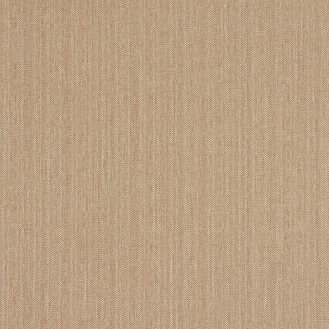 Warm biscuit-beige woven fabric with fine vertical striations and subtle herringbone texture