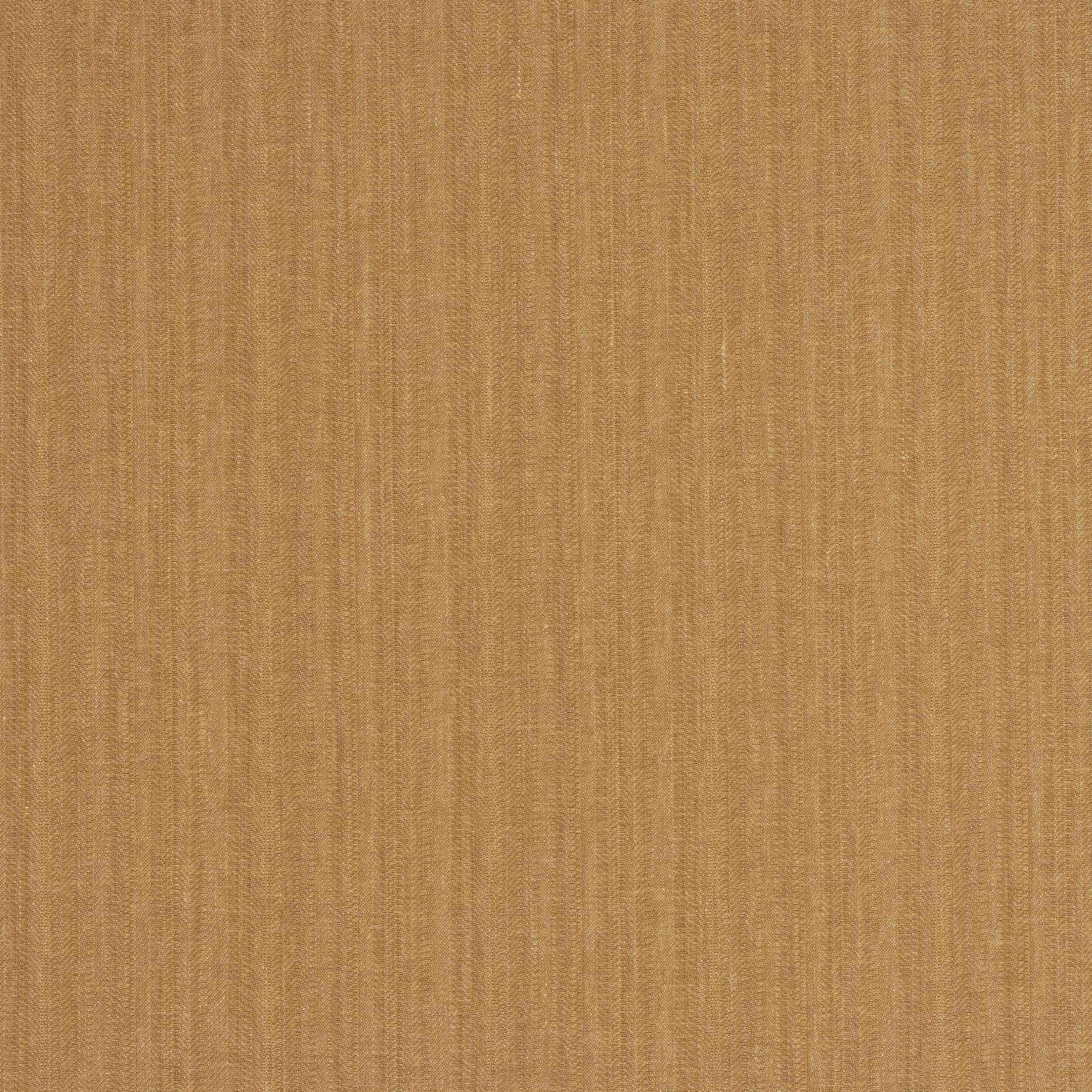 Warm caramel linen-cotton fabric with fine vertical striations
