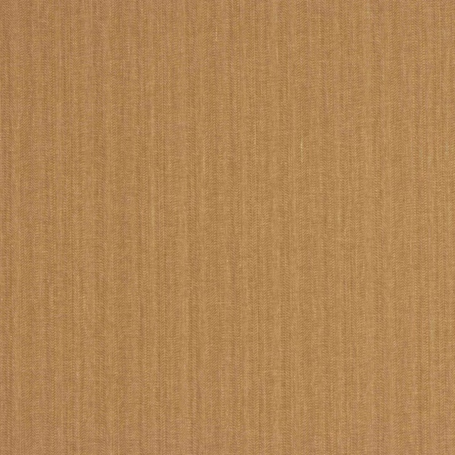 Warm caramel linen-cotton fabric with fine vertical striations