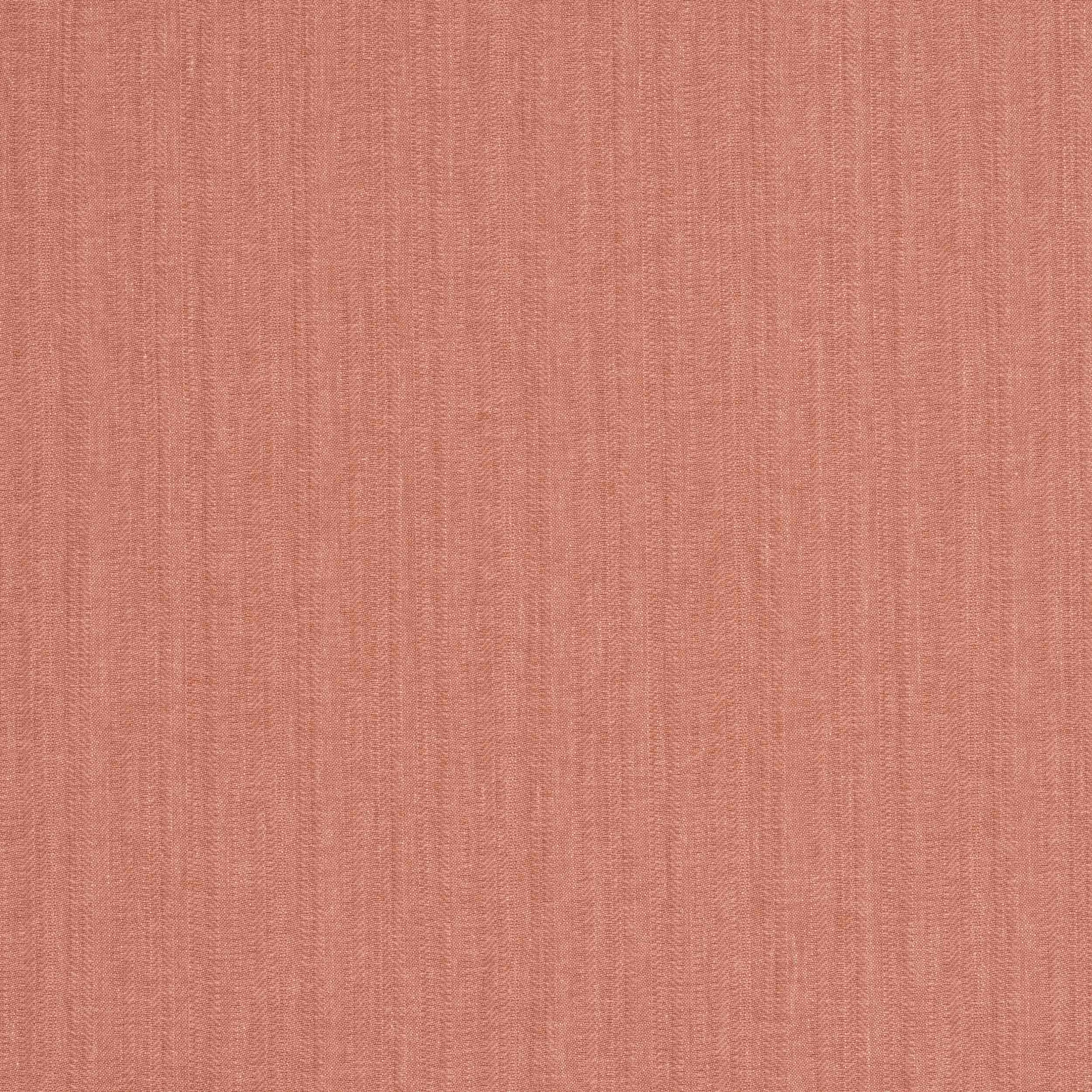 Soft coral pink plain woven fabric with subtle vertical texture