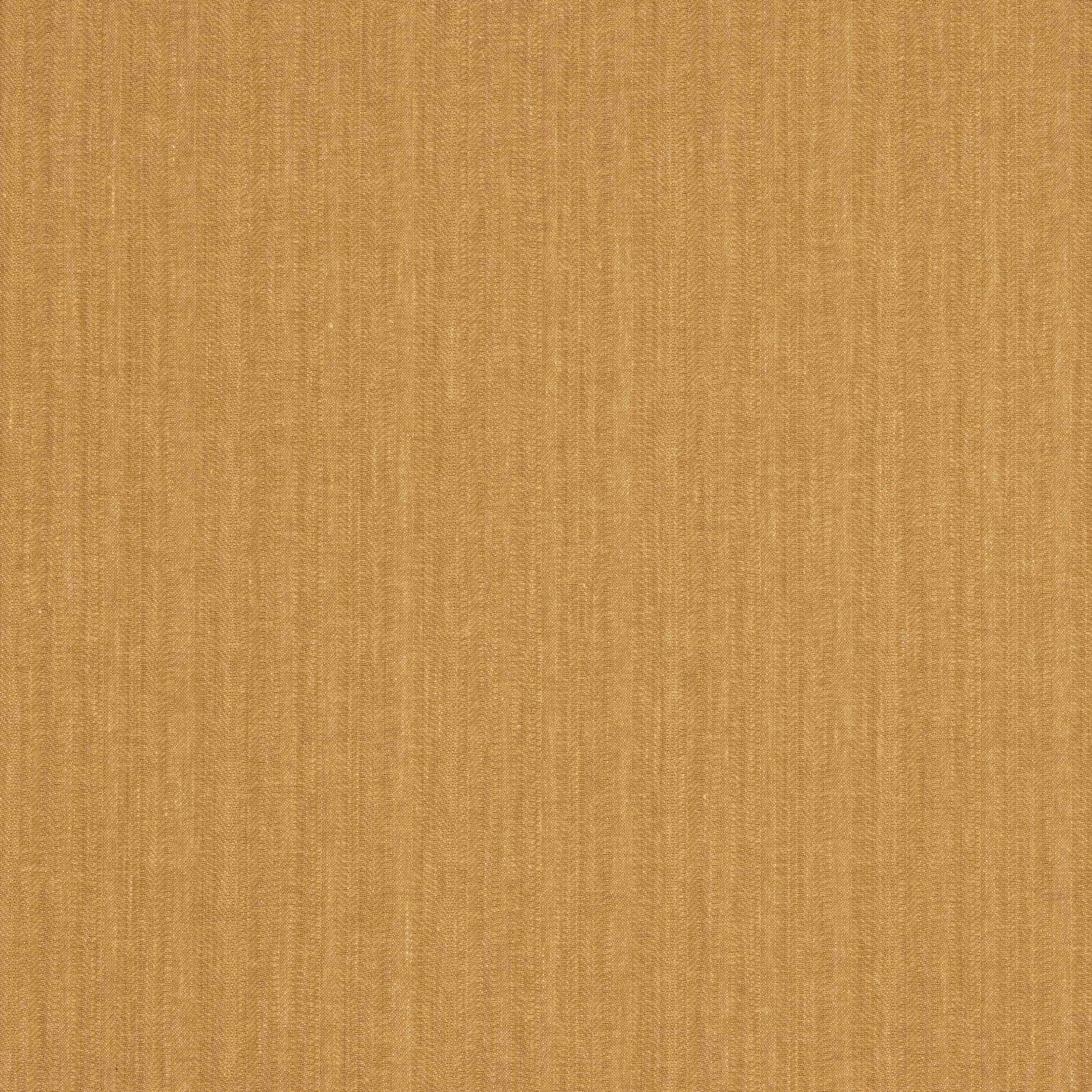 Warm curry-gold plain woven fabric with fine vertical slub texture