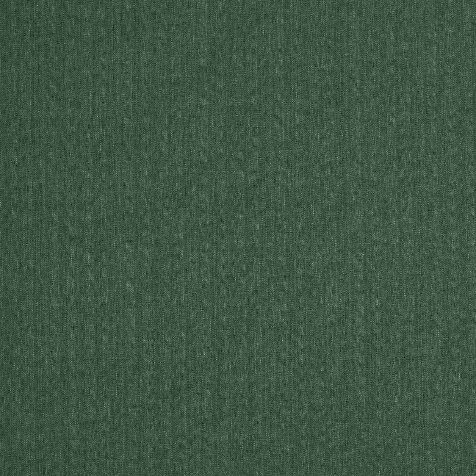Deep muted green linen-cotton fabric with fine vertical texture