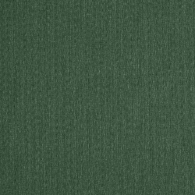 Deep muted green linen-cotton fabric with fine vertical texture