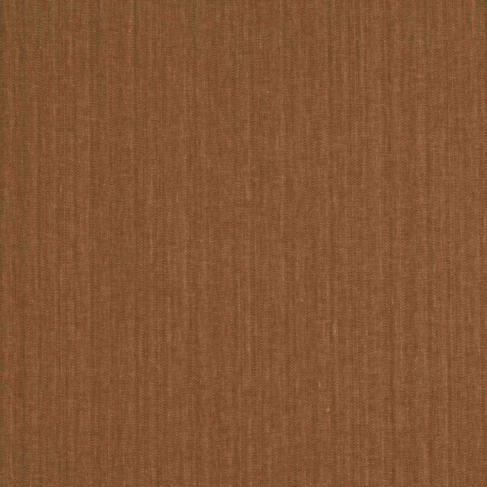 Warm muscade brown woven fabric with fine vertical slubs and a dry linen texture
