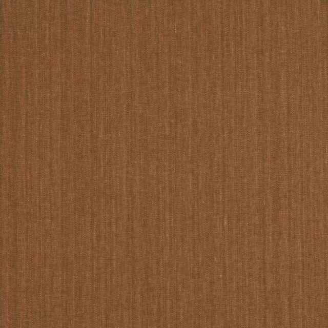 Warm muscade brown woven fabric with fine vertical slubs and a dry linen texture