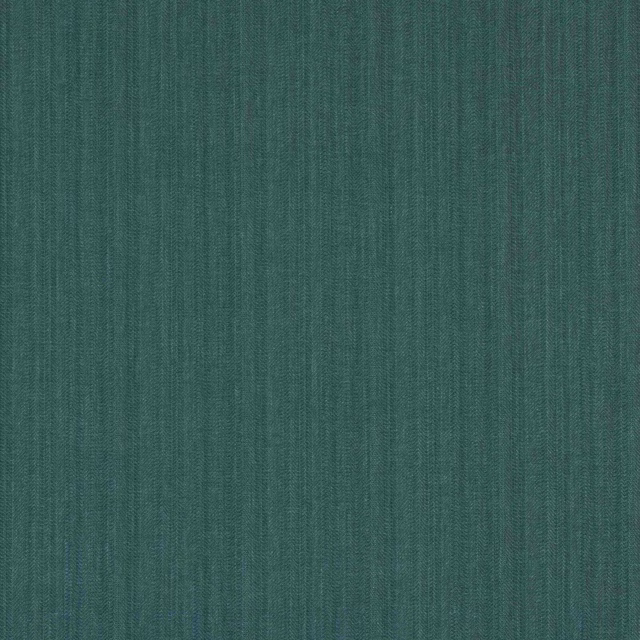 Deep muted teal plain-woven fabric with fine vertical texture
