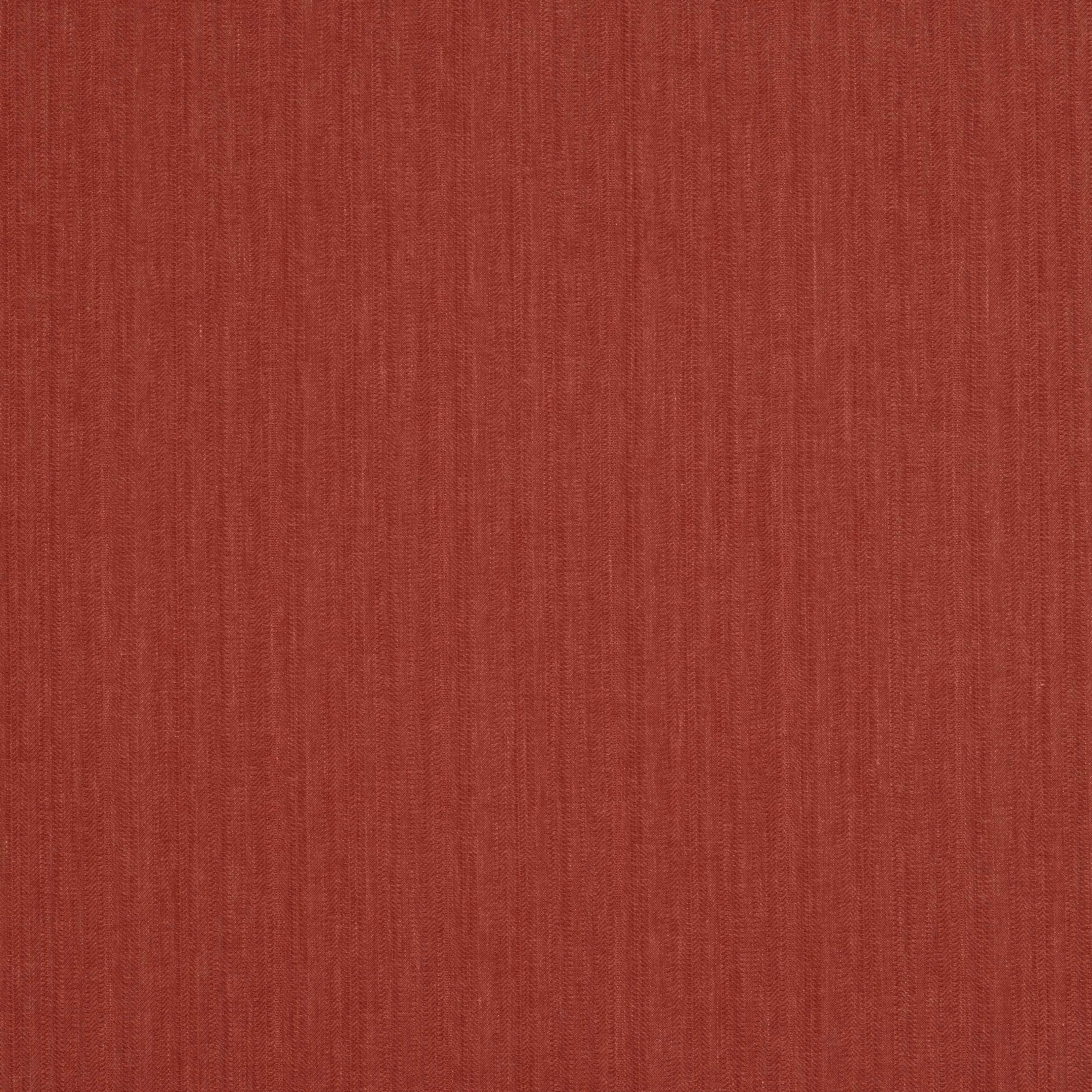 Warm paprika red plain-woven fabric with fine vertical texture