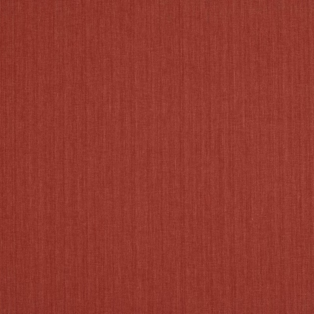 Warm paprika red plain-woven fabric with fine vertical texture
