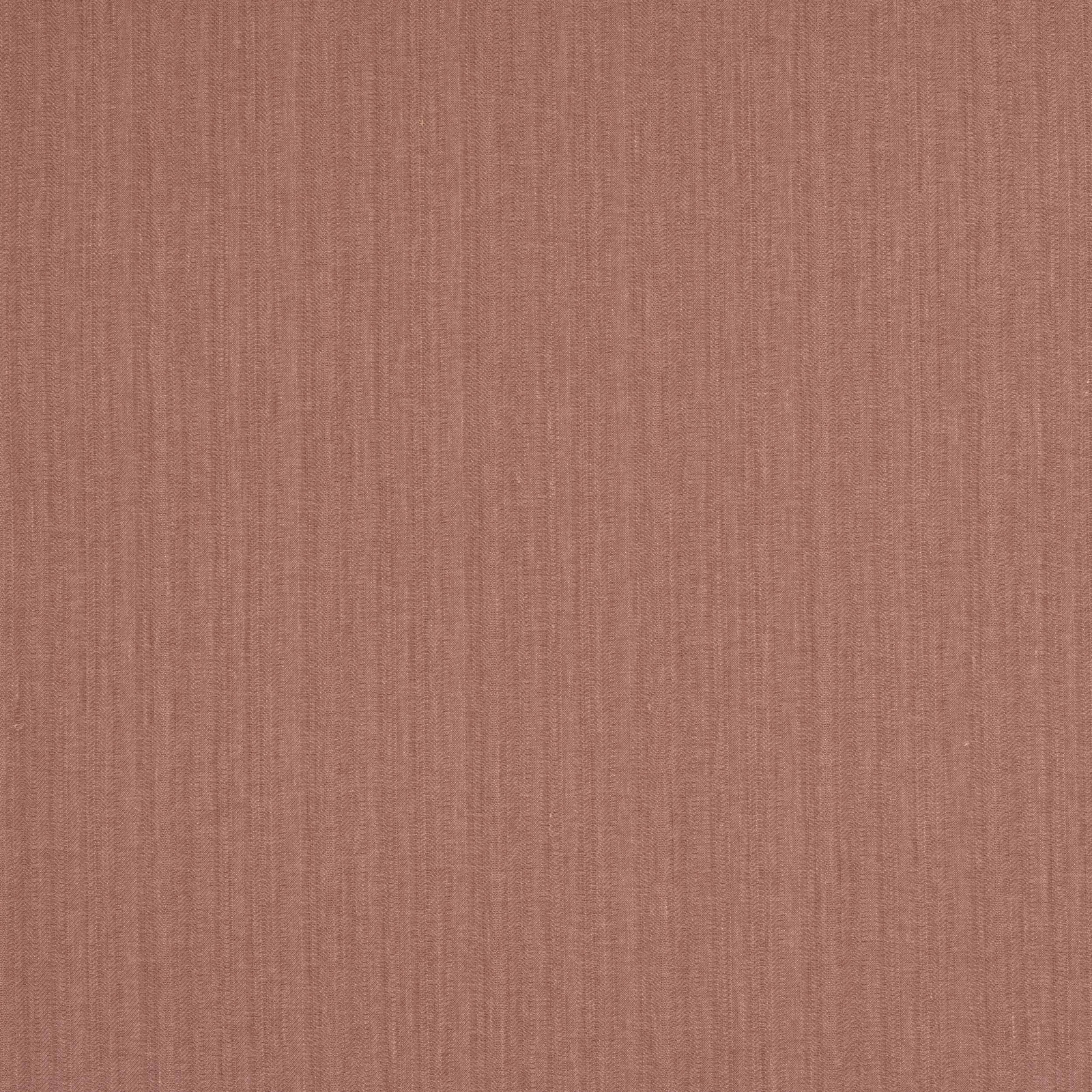 Dusty rose-pink plain fabric with fine vertical linen-cotton weave