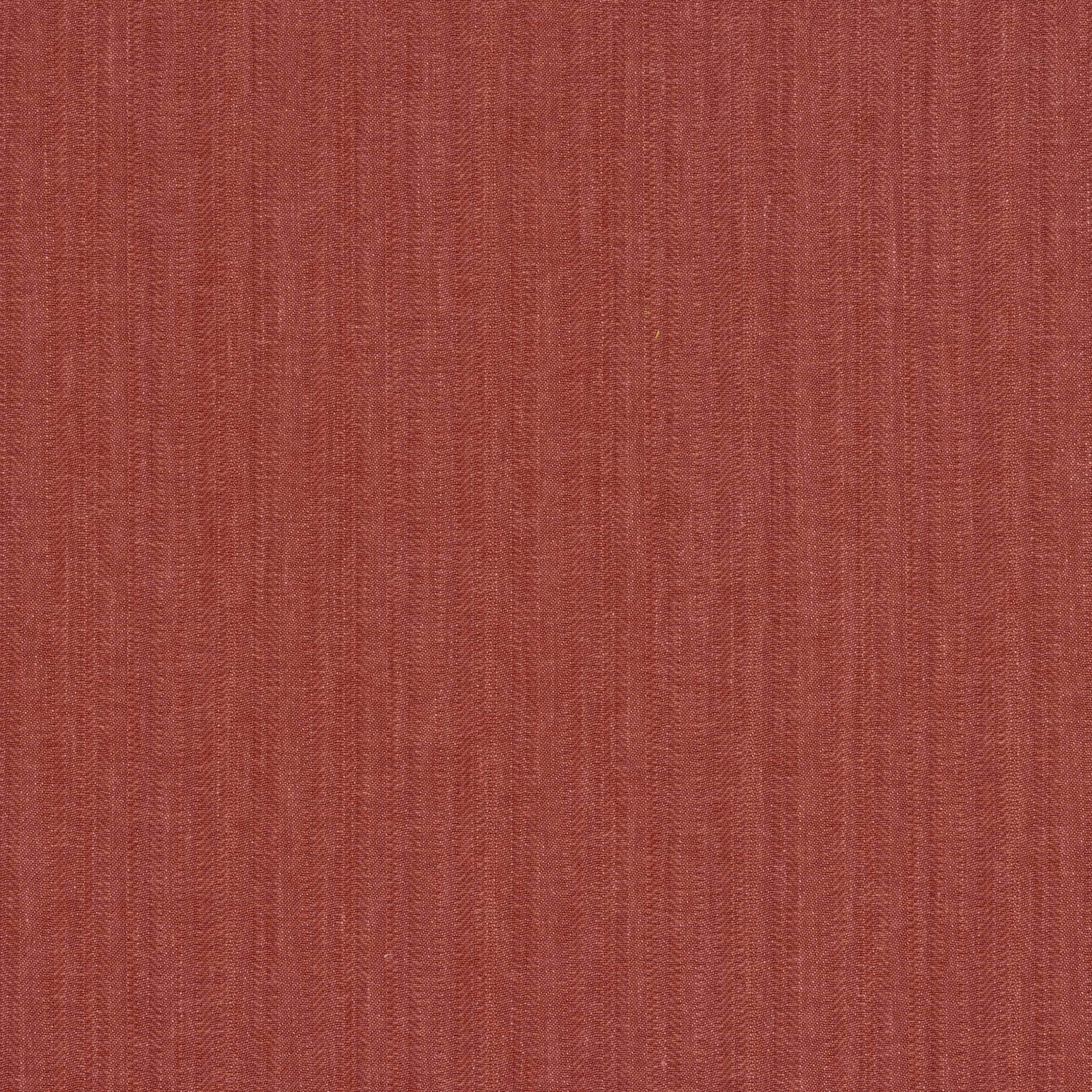Muted rose terracotta plain-woven fabric with fine vertical texture